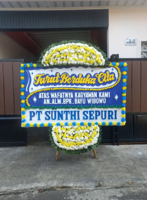 Papan Bunga Duka di Anggoeya